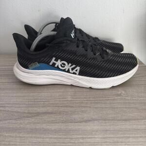 Hoka One One 1123074 BKLT Solimnar Men’s Sneakers Black/White Sz 10.5 D Shoes